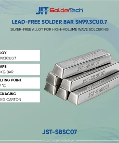 Lead-Free Solder Bar Sn99.3Cu0.7 (JST-SBSC07) specifications – JIT SolderTech